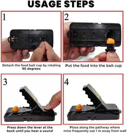 Effective Mouse Trap - 1 Pc Plastic Solution for Quick Rodent Control (15k+Sold) Billux Bazaar