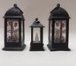 Ramadan LED Flame Light Decoration Lamp, Pack Of 3 (BLACK)
