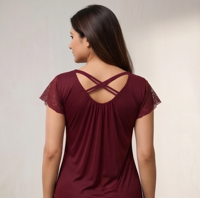 Premium Velvet Nightwear Set for Women – 2 Pc Set with Robe
