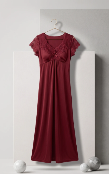 Premium Velvet Nightwear Set for Women – 2 Pc Set with Robe