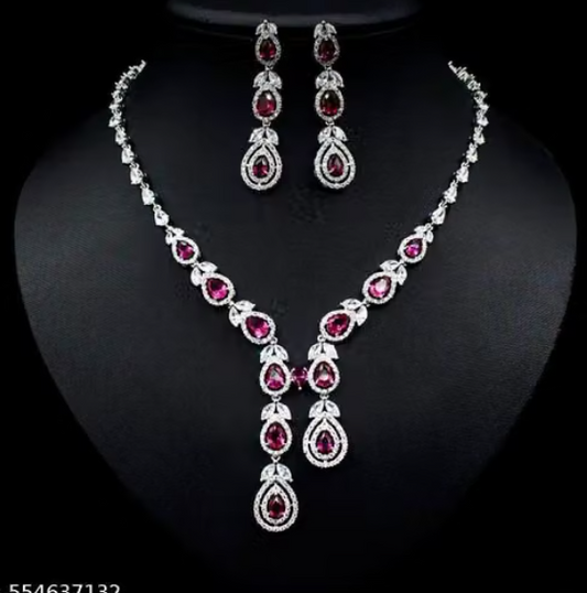Women's Princess Unique Jewellery Sets AD Stone