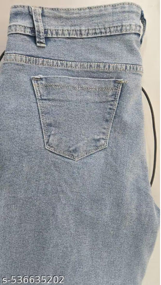 Women’s High-Waist Wide-Leg Jeans – Light Blue