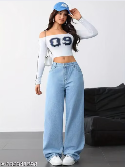 Wide Leg Jeans For Womens