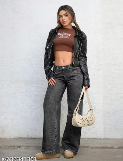 Wide Leg Jeans For Womens