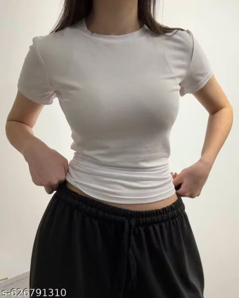 Black & White 100% Cotton Fitted T-Shirt Combo
