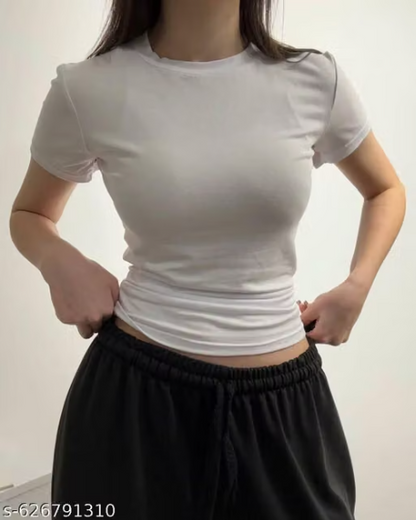 Black & White 100% Cotton Fitted T-Shirt Combo