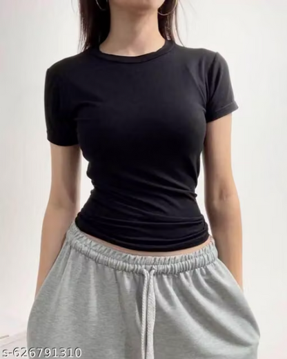 Black & White 100% Cotton Fitted T-Shirt Combo