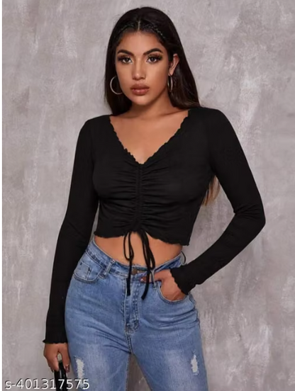 Full sleeves front dori Pico top girls for women