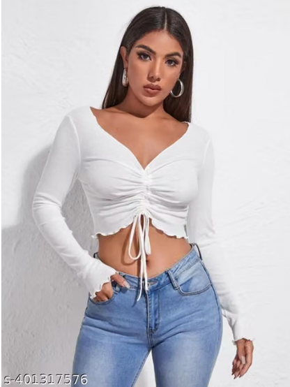 Full sleeves front dori Pico top girls for women