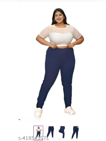 Women’s High-Waist Stretchable Skinny Jeans – Dark Blue