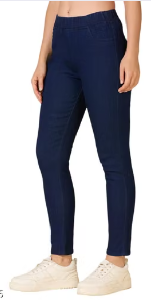 Women’s Black Slim Fit Ankle-Length Pants