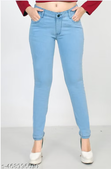 Women’s Light Blue Slim Fit Stretch Jeans