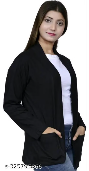 Combo Pack of 2 Women's Shrug - Long Cardigan Jacket Set