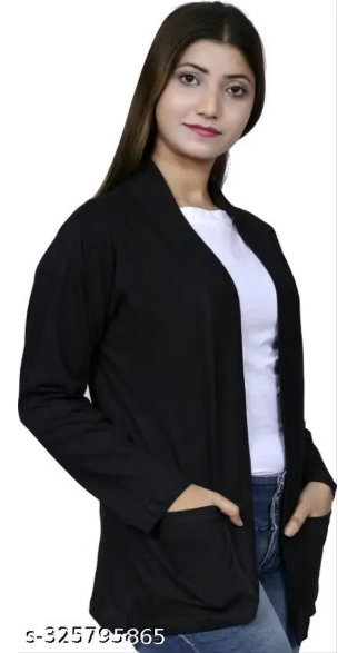 Combo Pack of 2 Women's Shrug - Long Cardigan Jacket Set