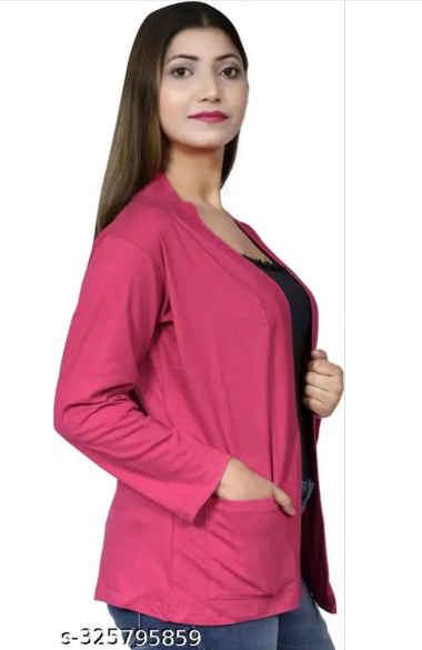 Combo Pack of 2 Women's Shrug - Long Cardigan Jacket Set