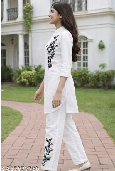 cord set 2 pcs kurti and payjama