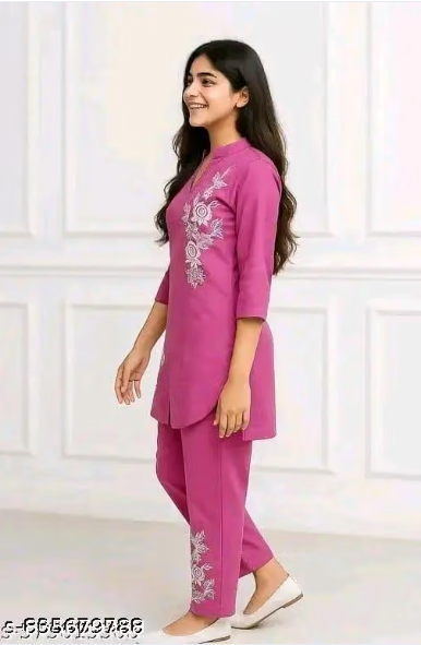 cord set 2 pcs kurti and payjama