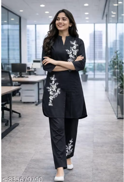 cord set 2 pcs kurti and payjama