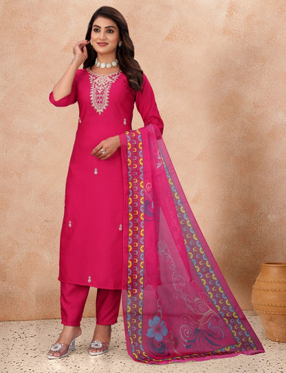 Fully Stiched Kurta and Pant & Dupatta Set
