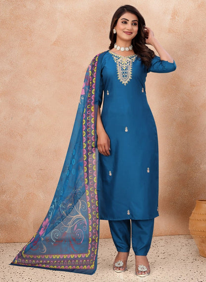 Fully Stiched Kurta and Pant & Dupatta Set
