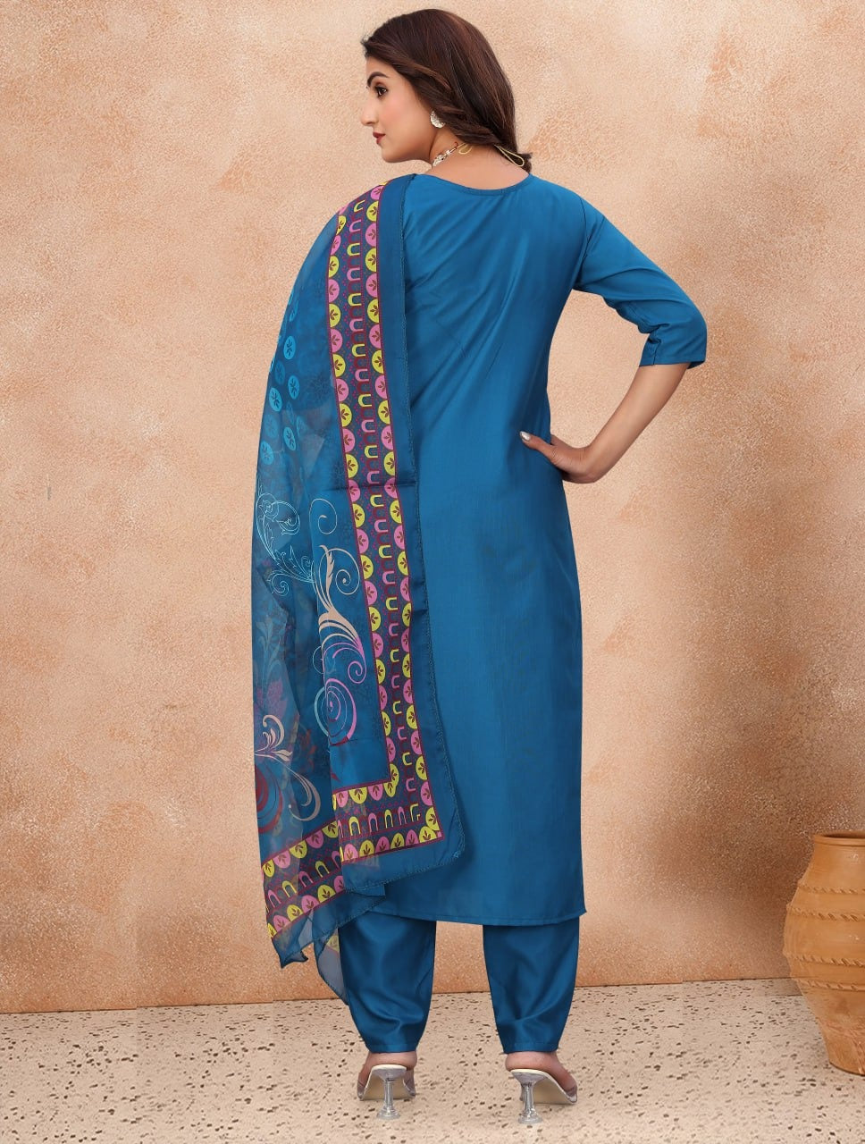 Fully Stiched Kurta and Pant & Dupatta Set