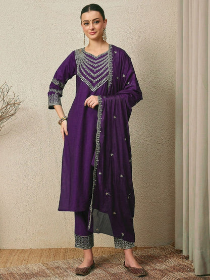 Fully Stitched Kurta and Pant & Dupatta Set
