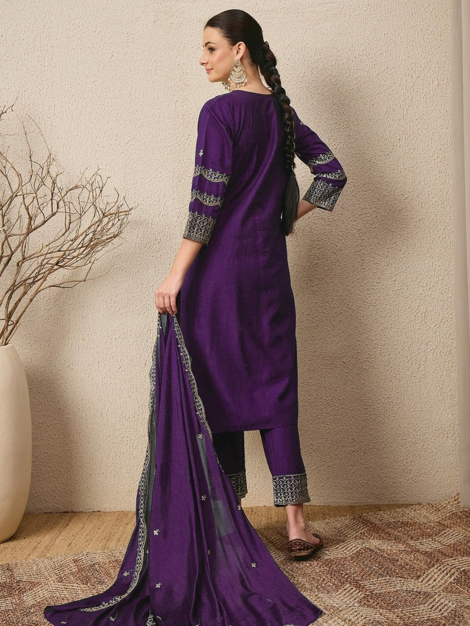 Fully Stitched Kurta and Pant & Dupatta Set