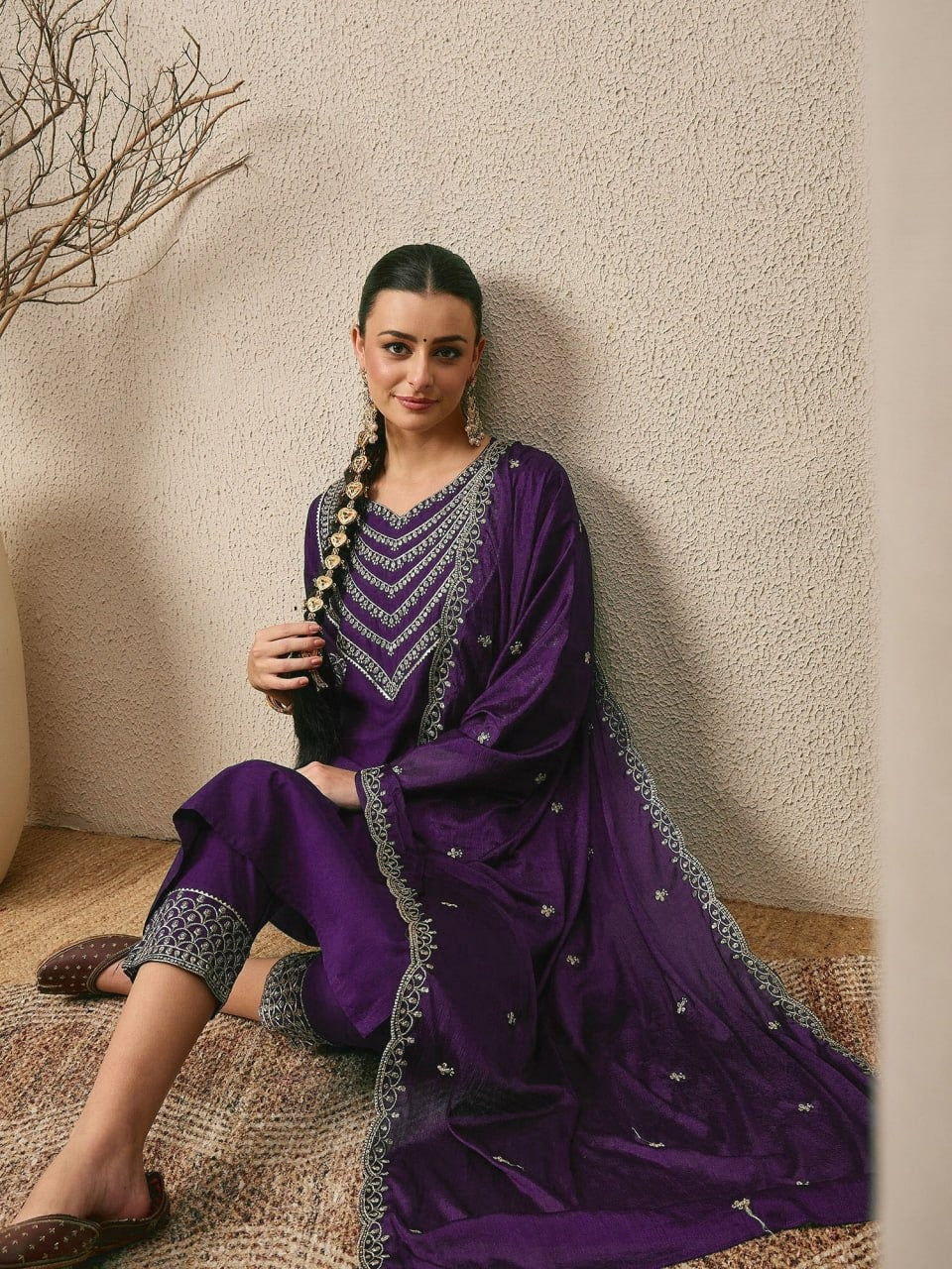 Fully Stitched Kurta and Pant & Dupatta Set