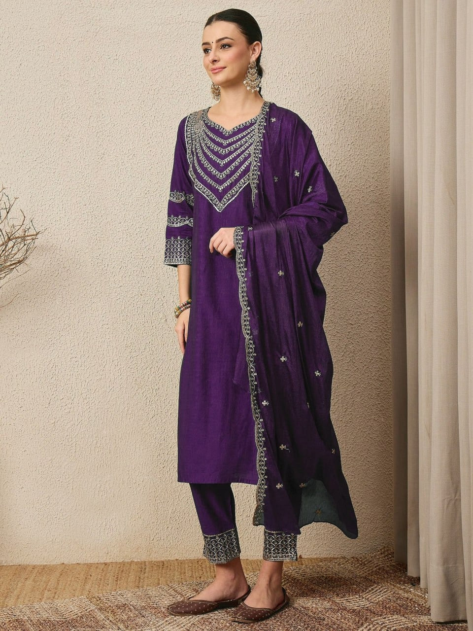 Fully Stitched Kurta and Pant & Dupatta Set