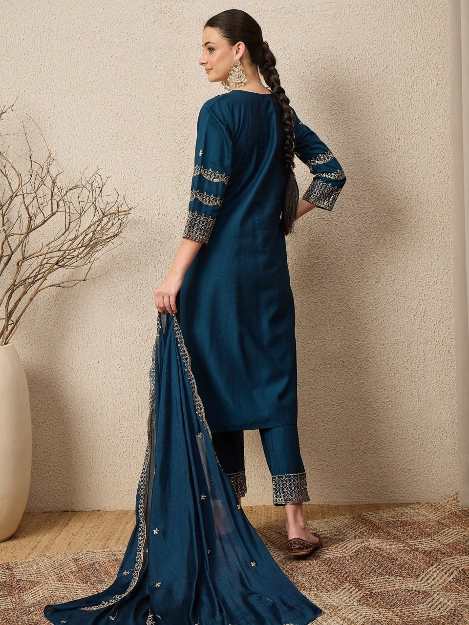 Fully Stitched Kurta and Pant & Dupatta Set