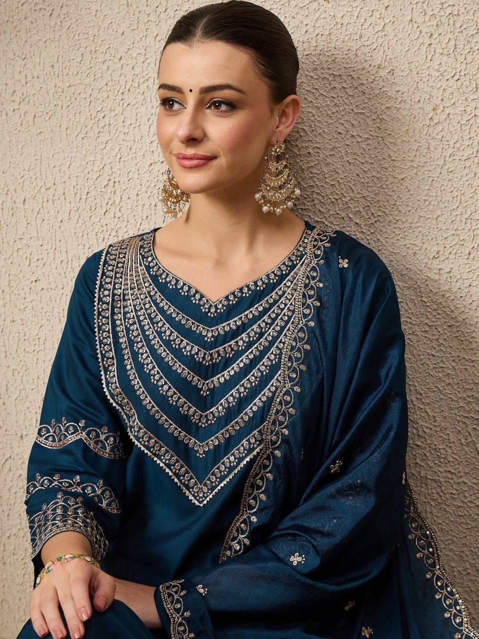 Fully Stitched Kurta and Pant & Dupatta Set