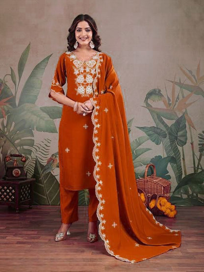 Fully Stitched Kurta and Pant & Dupatta Set
