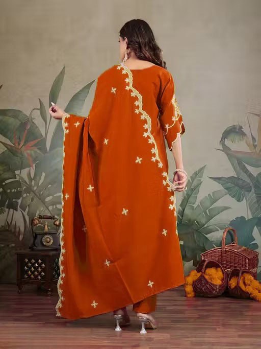 Fully Stitched Kurta and Pant & Dupatta Set