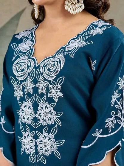 Fully Stitched Kurta and Pant & Dupatta Set