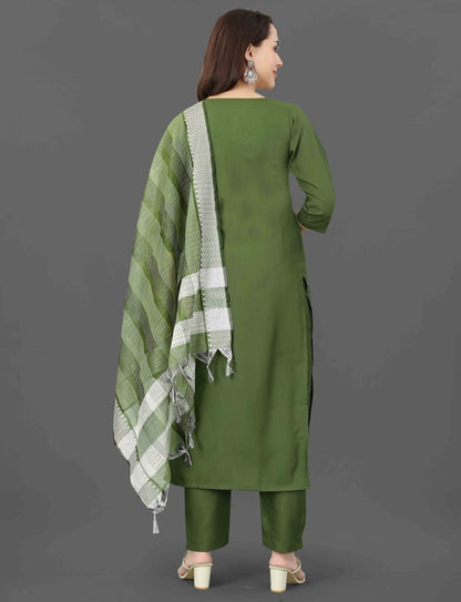 Fully Stiched Kurta and Pant & Dupatta Set
