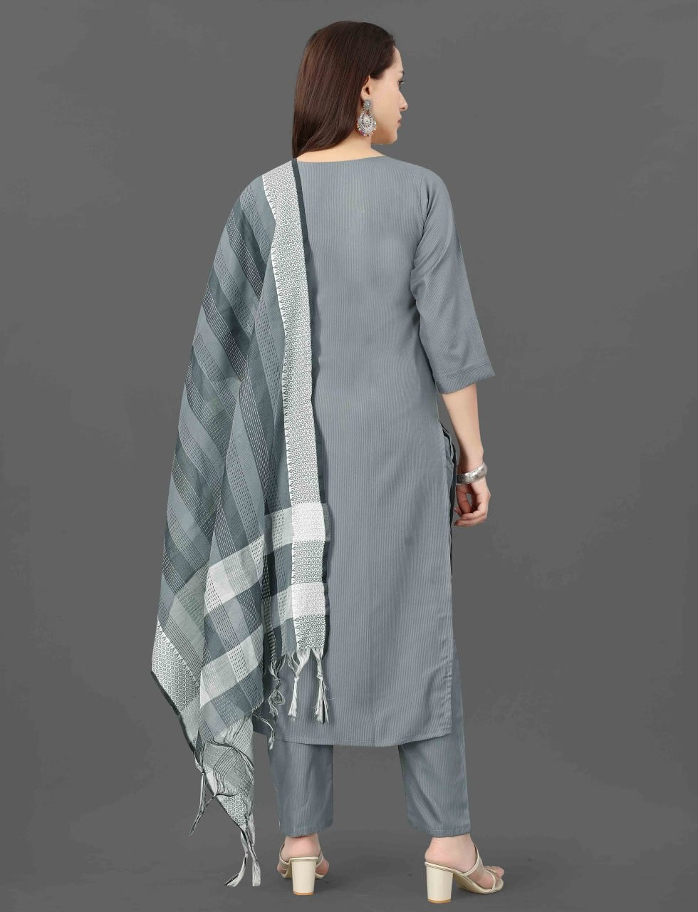 Fully Stiched Kurta and Pant & Dupatta Set