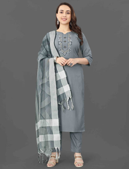 Fully Stiched Kurta and Pant & Dupatta Set