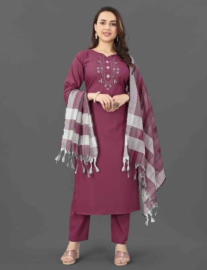 Fully Stiched Kurta and Pant & Dupatta Set
