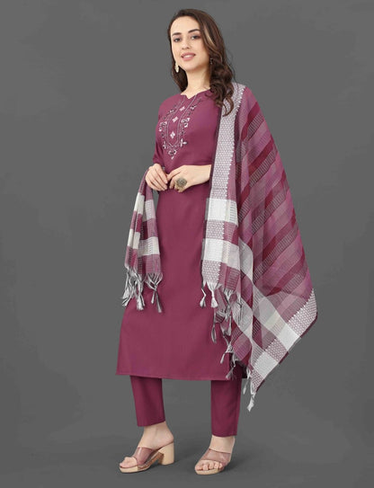 Fully Stiched Kurta and Pant & Dupatta Set