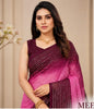 Elegant Magenta Designer Saree with Back-Tie Blouse