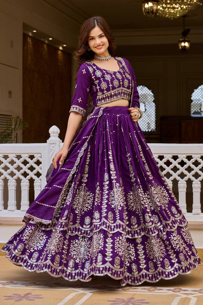 👗💌 New Launching Wedding Two flair collection Lehenga Choli👗💌