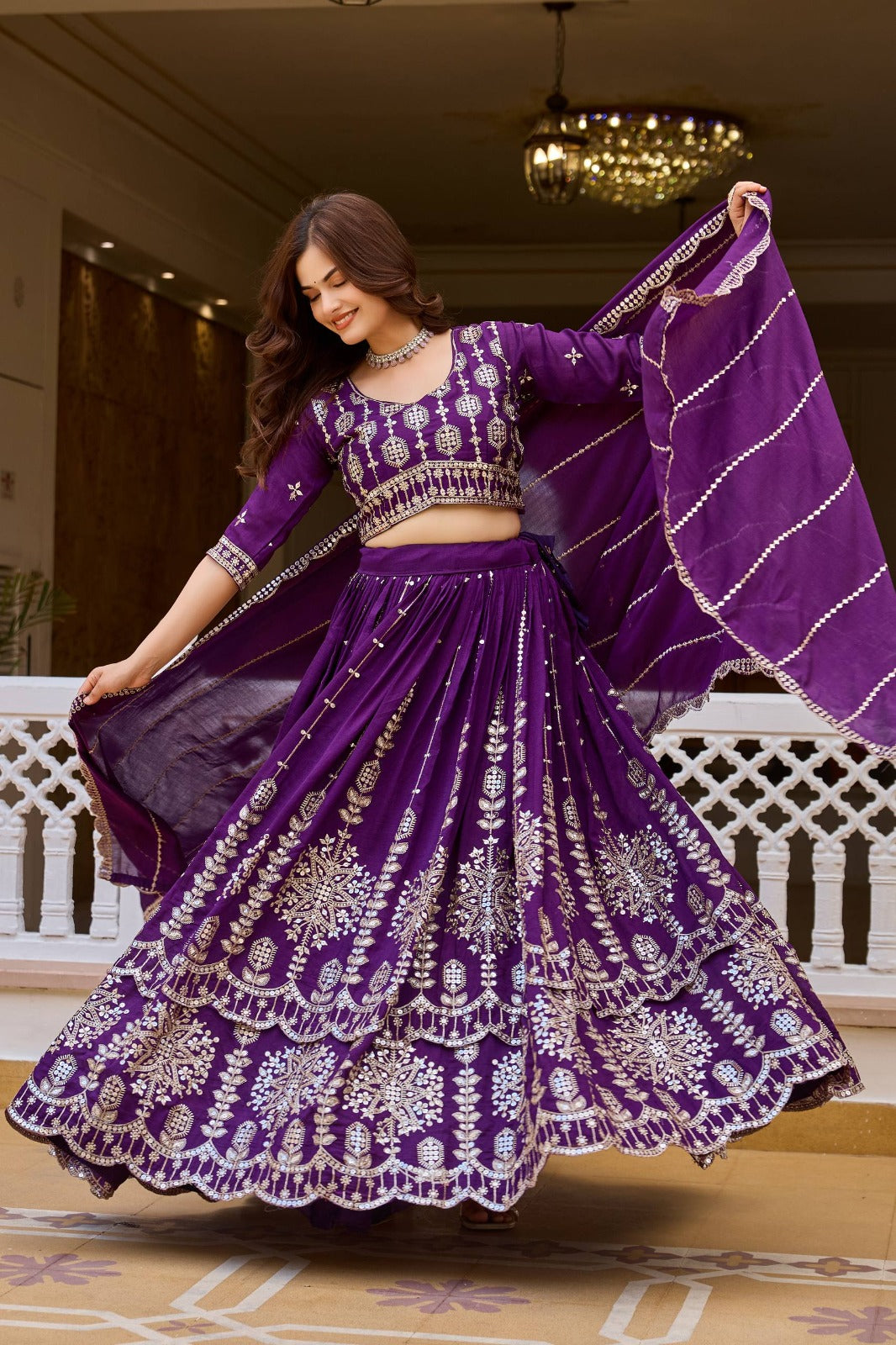 👗💌 New Launching Wedding Two flair collection Lehenga Choli👗💌