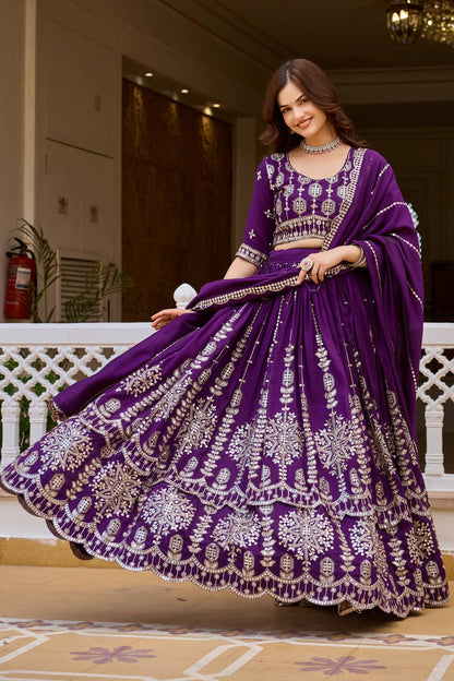 👗💌 New Launching Wedding Two flair collection Lehenga Choli👗💌