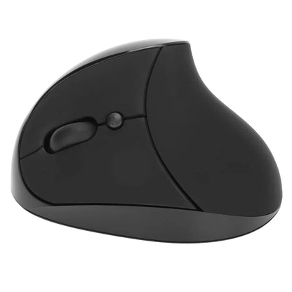 Left Hand Vertical Mouse 2.4G Wireless Vertical Ergonomic Mouse Rechargeable Mouse with USB Adapter Adjustable DPI for PC Black